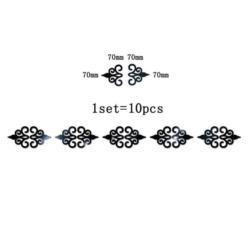 Espejo acrílico DIY Adhesivo de pared decoraciones de adhesivos en la pared murales papel tapiz para sala de estar niños cuarto de baño