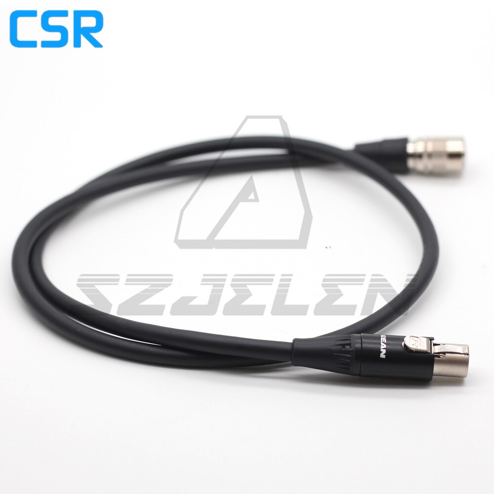 Camera Hirose 4pin 12V to mini xlr 4 pin female for Tvlogic 055 056 058 Monitor power cable