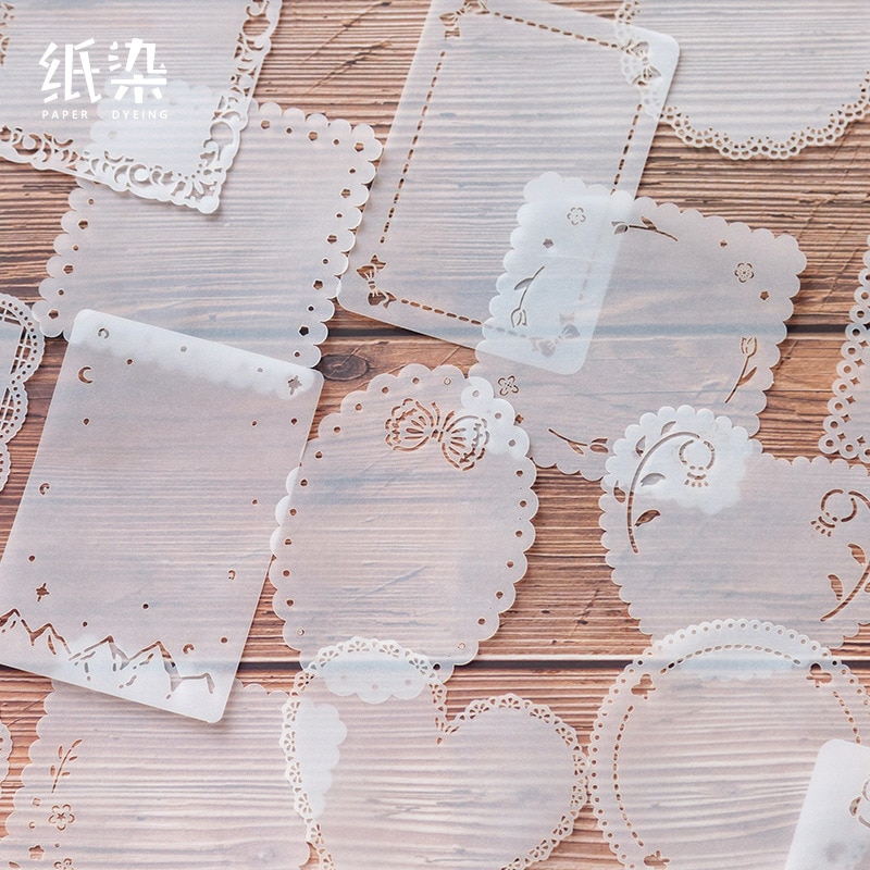 Papel de ácido sulfúrico para manualidades, álbum de recortes, agenda de teléfono móvil, decoración, material de papel, 15 Uds.