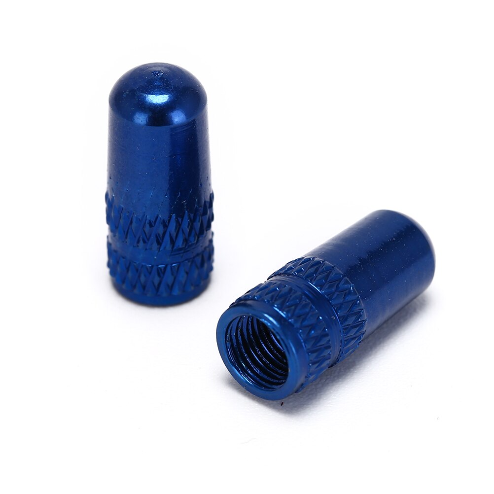 Fiets fiets mtb presta velg bandpen ventieldopjes stofhoes fietsaccessoires 2 stuks/partij: Blauw