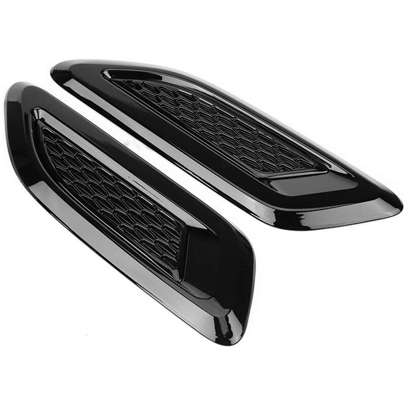 TopCar Exterior Hood Air Vent Outlet Wing Trim External Engine Hood Cover Decorative Accessories for Evoque: Default Title