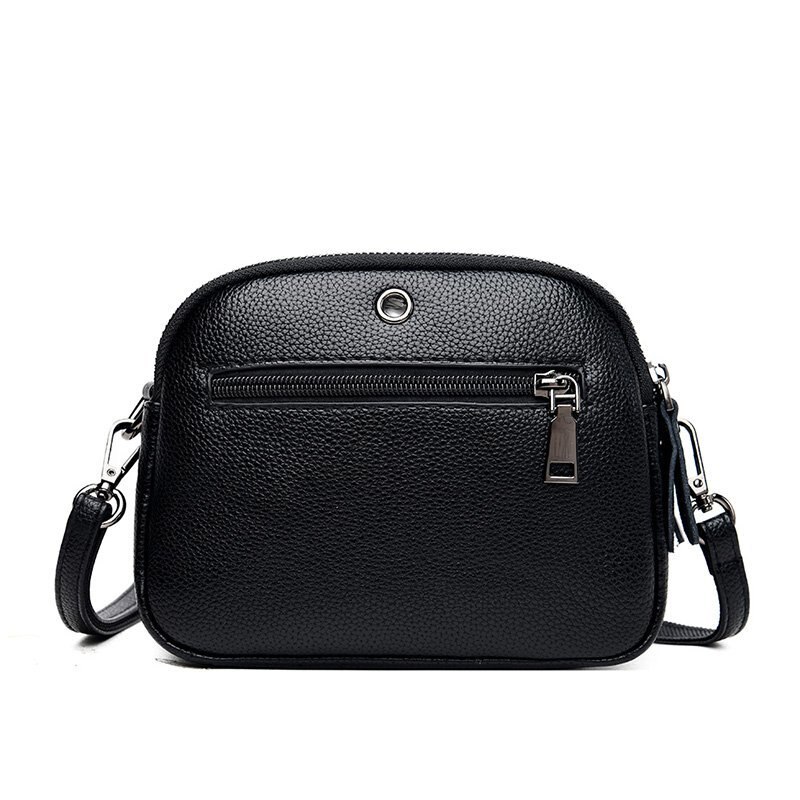 Casual zachte leren kleine schoudertassen voor vrouwen eenvoudige dames crossbody tas merk handtassen