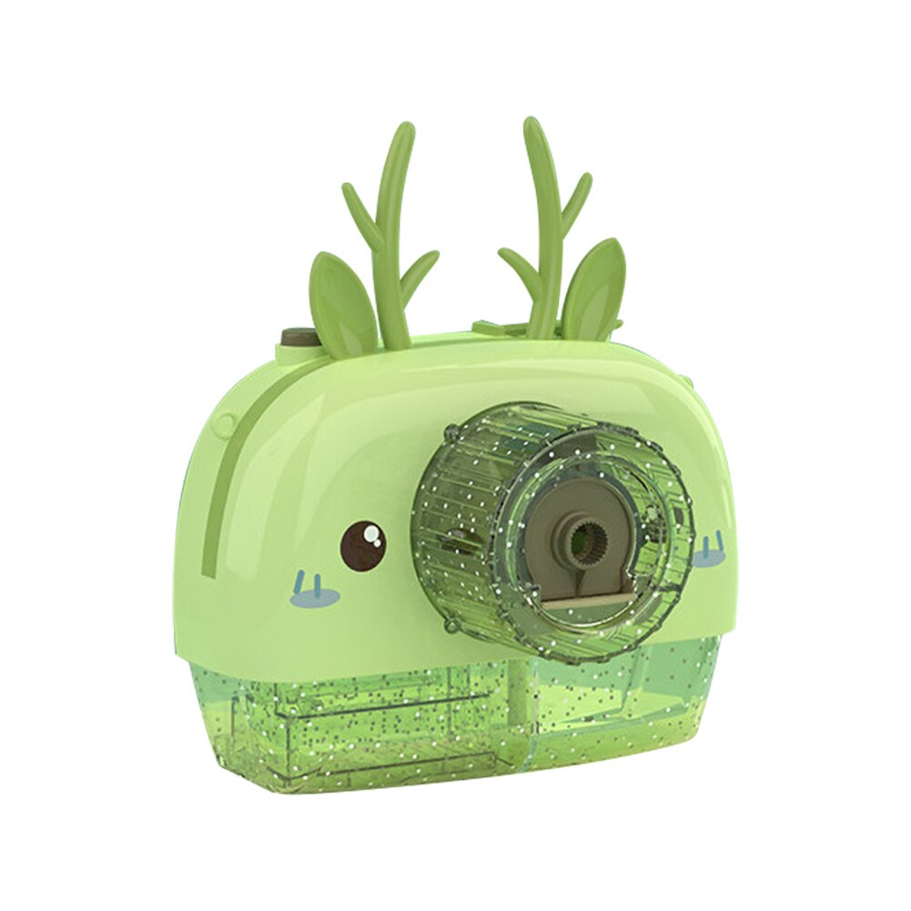 Elektrische Automatische Blase Set Kaninchen Elch Kamera Licht Musik Blase Gebläse Maschine Spielzeug Kinder Seife Wasser Blase Gebläse Maschine Spielzeug: Lime Elk