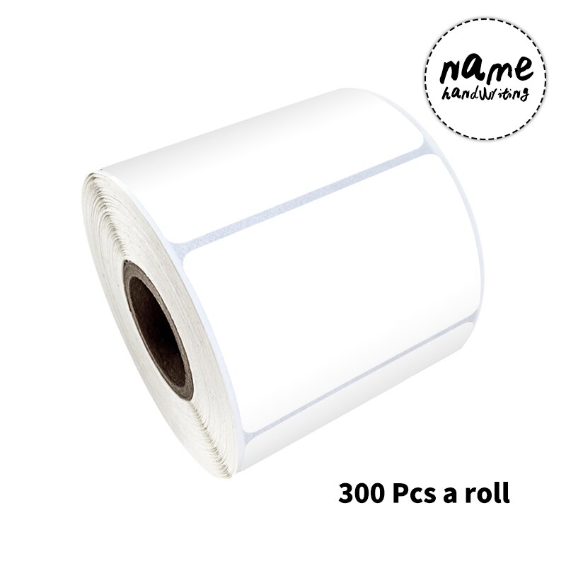 300 Pcs/roll 3.5 X 5.5 Cm White Blank Stickers for Waterproof Writing Stickers for Food Box Storage Box Stationery Seal Labels: Default Title