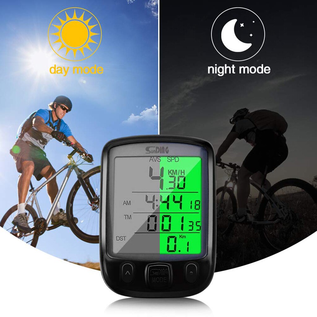 Waterproof Digital LCD Cycle Bicycle Computer Bike Odometer Speedometer Cycling