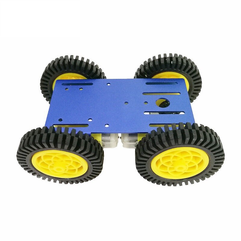 Metalen robot 4wd autochassis  c101 met vier tt-motorwielen voor arduino uno  r3 diy maker educatieve leskit