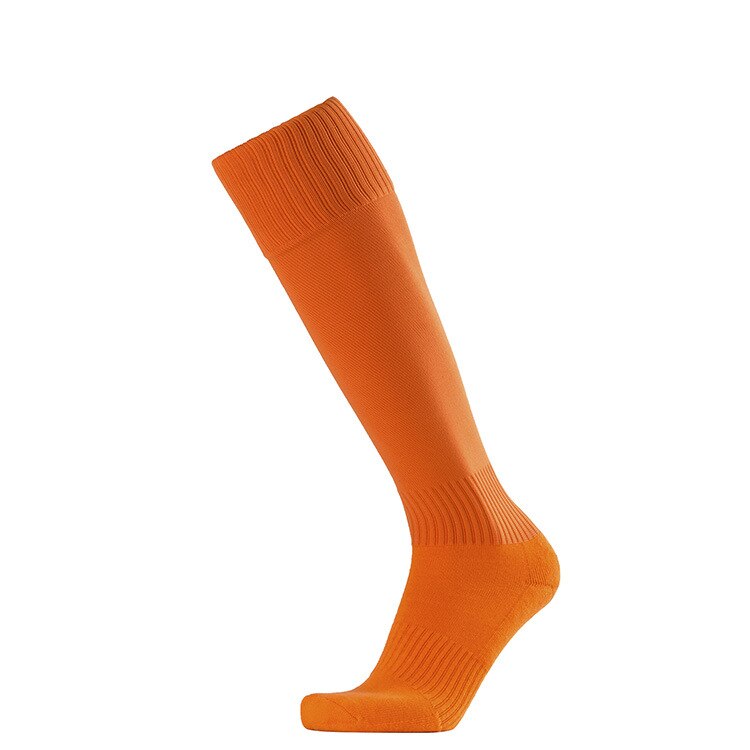 Brothock Football towel socks stockings men's high bottom Thicken nylon sports socks factory direct Cotton winter soccer socks: Orange / 29-34