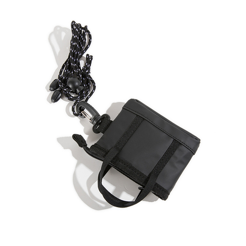 Mini Key Bag Waterdichte Pu Nul Portemonnee Headset Pakket Mini Handtas Hanger Tas Mode Unisex Kleine Messenger Bag: Black
