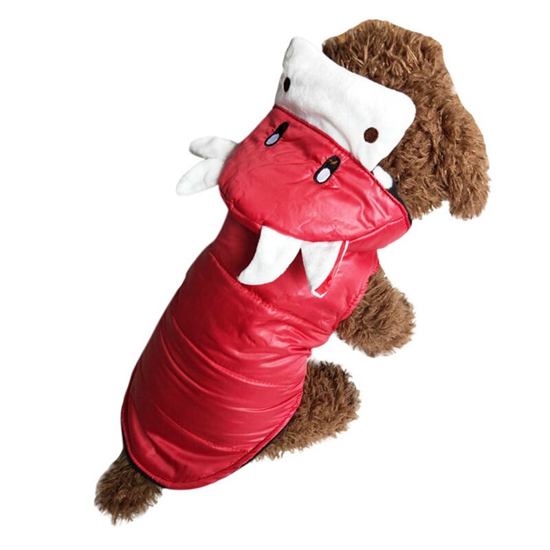 Hund vinter tøj varm tyk flyvejakke hætteklædt kæledyr hund frakke jakke til små / store hunde husky tysk hyrde