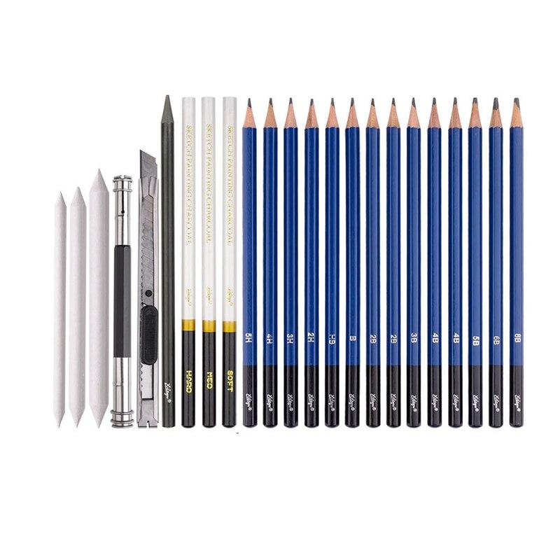 37 PCS Sketching Pencils Set, Sketch Drawing Set, Complete Artist Kit With Travel Case For Kids And Adults