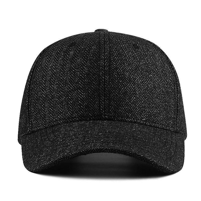 56-60cm 61-68cm bot heren grote maten vilten baseballpetten vader winter warme wollen snapback pet mannelijke oversized sportpetten