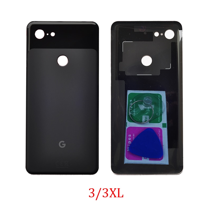 バックパネルガラスカバーgoogleのピクセル 3 xl 3XLオリジナル電話新シャーシガラスケースピクセル 2 xlパーツ + ツール