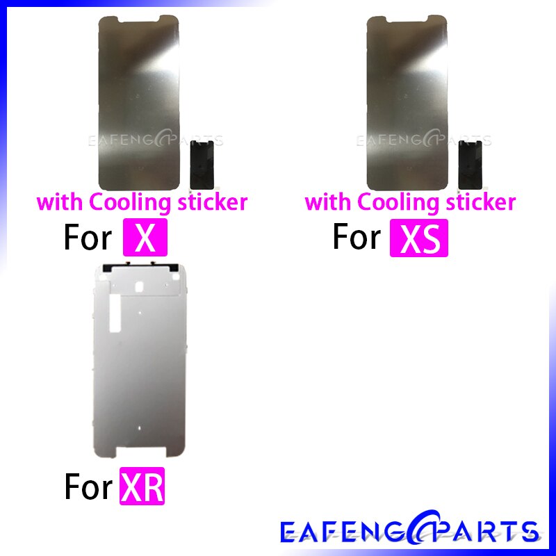 Display bakplate beskytter deksel brakett for iphone 5s 5c 6s 7 8 plus xs max xr lcd skjerm bak metall plate skjold