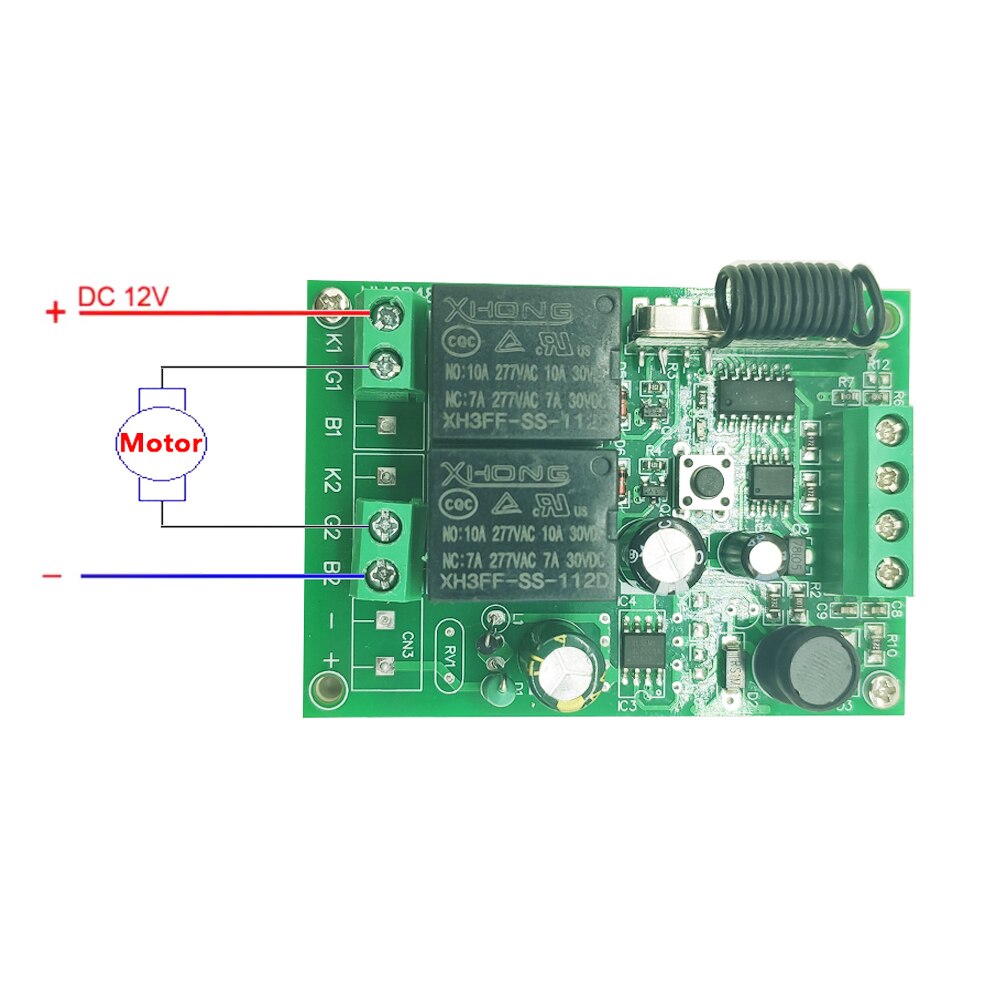 DC 12-48V 12V 24V 36V 48V 5A Motor Controller Forward and Backward Remote Control Switch Linear Actuator Controller