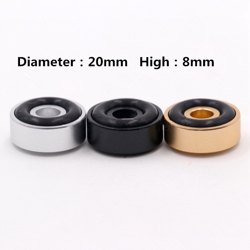 S-009 Alle Aluminium 1 Set/4 Stuks Eindversterker Shock Voet Kussen Speaker/Cd Speler/Subwoofer Shock voeten