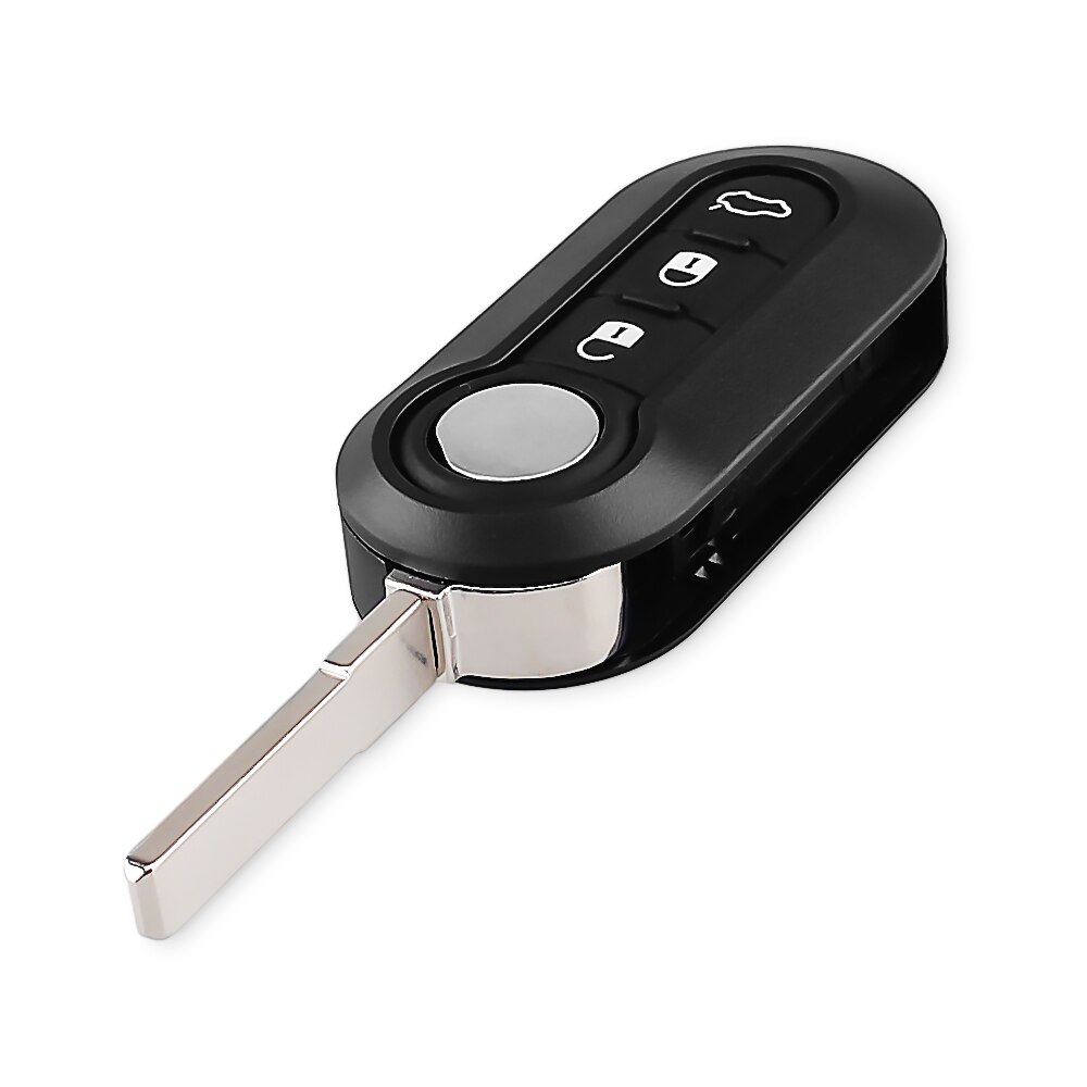 KEYYOU Auto Schlüssel Ersatz Für FIAT 500 Panda Punto Bravo Ducato Stilo mit 3 Taste Fall Fob SIP22 Klinge Folding auto Schlüssel Shell