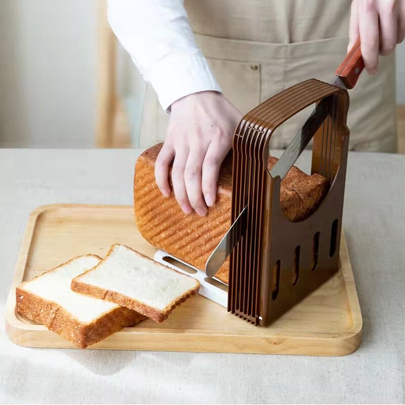 10 Inch Stainless Serrated Bread Knife Wooden Handle Long Baguette Cutter Cake Knife Kitchen Accessories Baking Tools