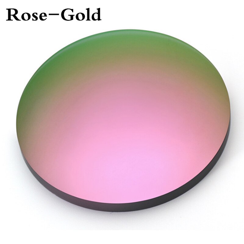 1.56 1.61 1.67 indeks asfærisk spejl polariserede solbriller optisk linse nærsynethed presbyopi opskrift briller linse  ft0008: Rose-guld / 1.56