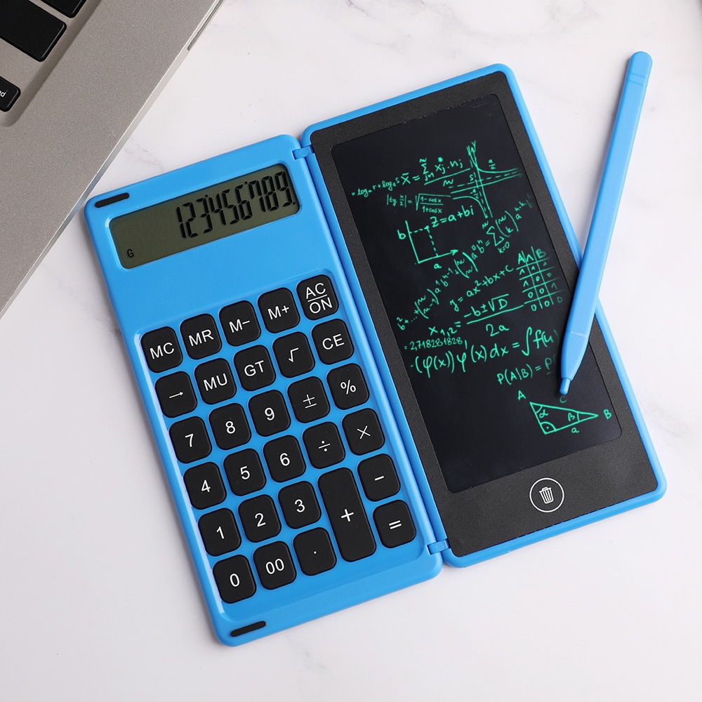 Ultra Thin Graphics Board Graffiti Notepad Drawing Board Electronic Calculator LCD Folding Energy Saving Mini Tablets