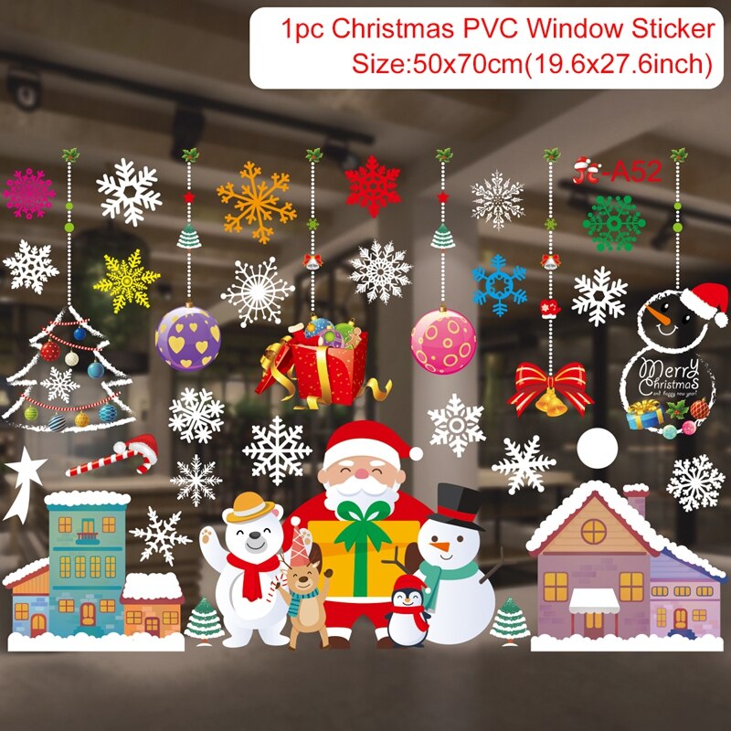 Frohe Weihnachten Zauberstab Aufkleber Fenster Glas Aufkleber Hause Weihnachten Dekorationen Weihnachten Ornamente Weihnachten Neue Jahr Wohnkultur: 14