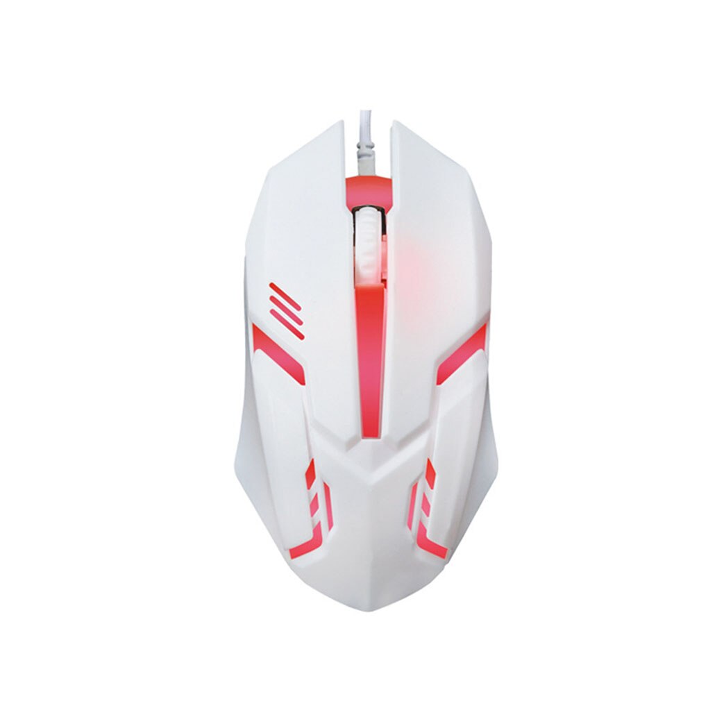 Colorful Luminous Wired USB Plug Optical Desktop Mouse Office Computer PC Laptop Gaming Mice: NO.1
