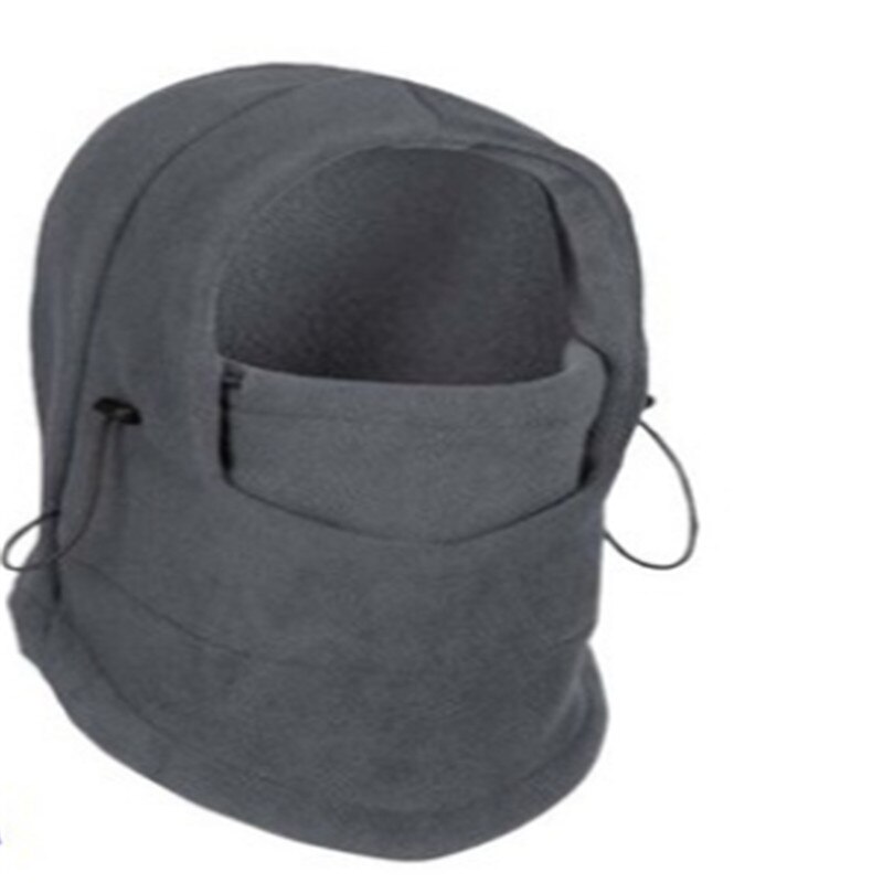 Winter Ski Maske Halstuch Sturmhaube Motorrad Mütze Schlauchschal Halswärmer DE: Grau