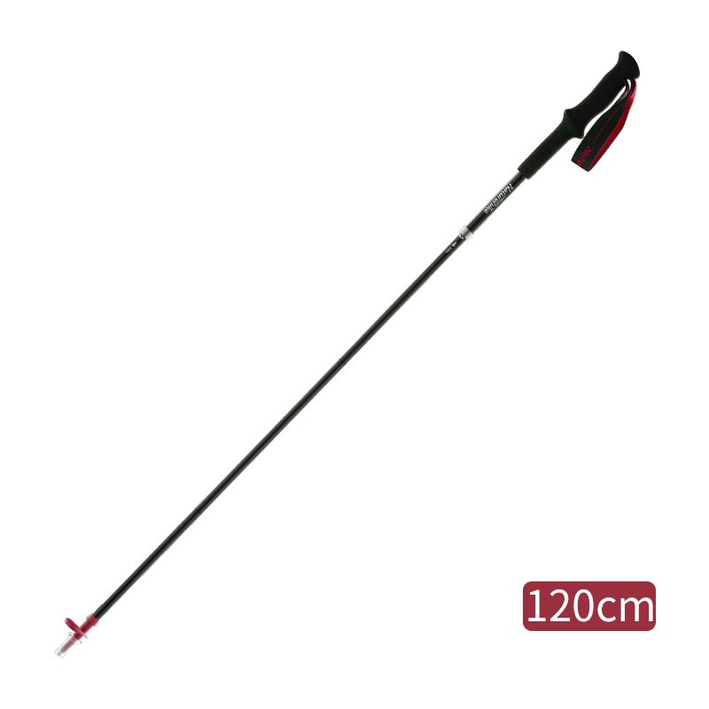 Naturehike Ultralight 4-sections Foldable Adjustable Trekking Poles Carbon Fiber Walking Hiking Sticks: Black 120cm
