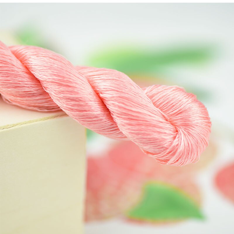 1pcs 400m 100% silk thread silk embroidery thread hand embroidery embroider cross stitch red series 13 gradient colors: 2