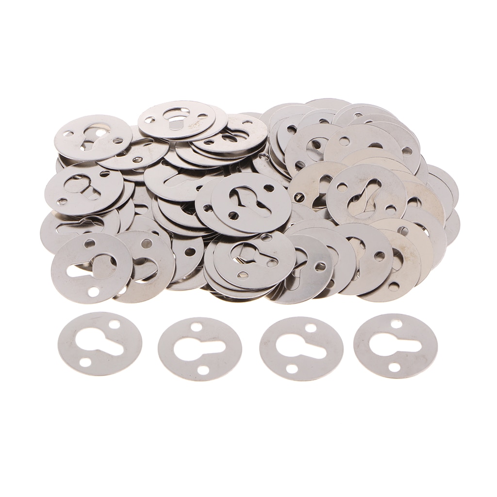 100 pièces ronde trou de serrure cintres attaches suspendus matériel pour cadre photo 23mm