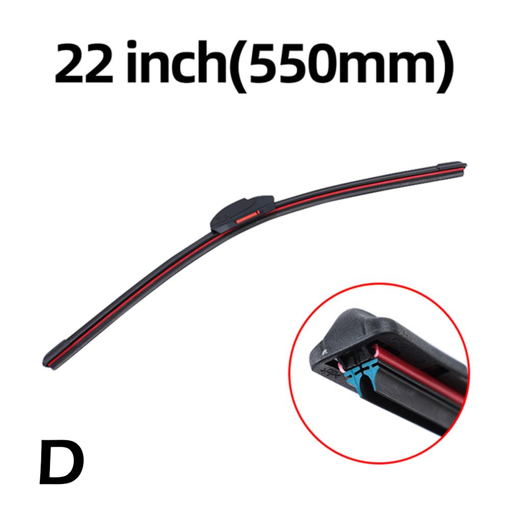 Lâminas do limpador do pára-brisa do carro, Borracha macia multifuncional de camada dupla, Limpadores de substituição automotivos, Universal: Dourado