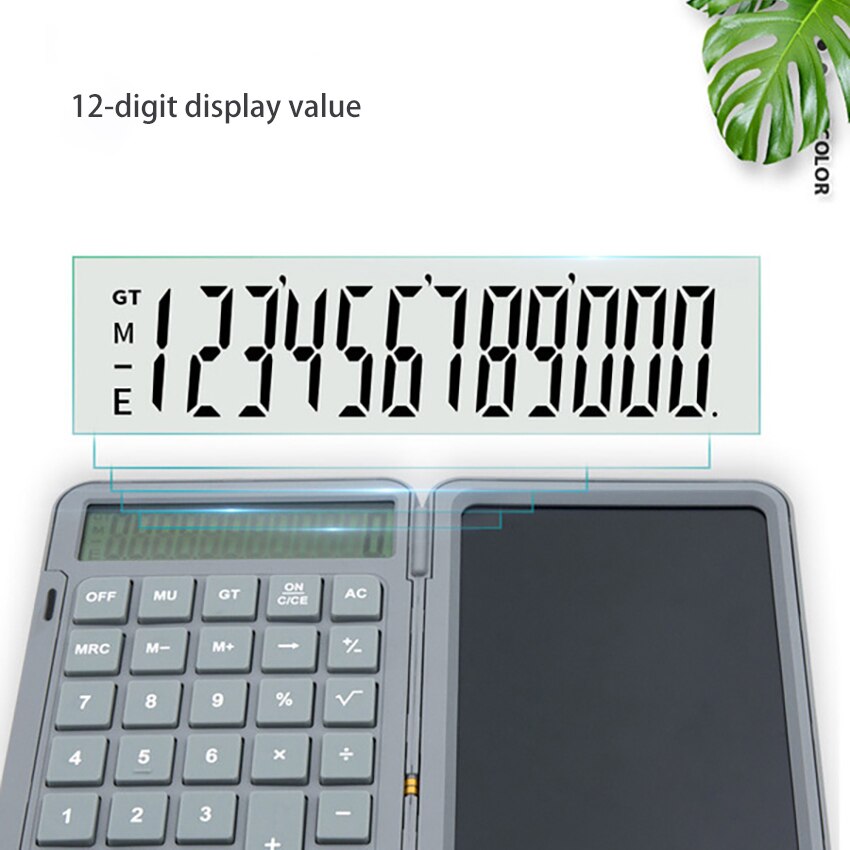 6 Inch Portable Calculator LCD Screen Writing Tablet Folding Scientific Calculator Tablet Digital Drawing Pad Handwriting Board
