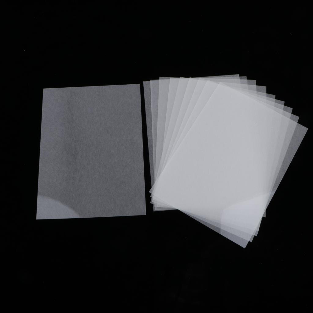 10 Lot Half Transparent Shrink Film Sheets Paper DIY Craft Fine Polishing