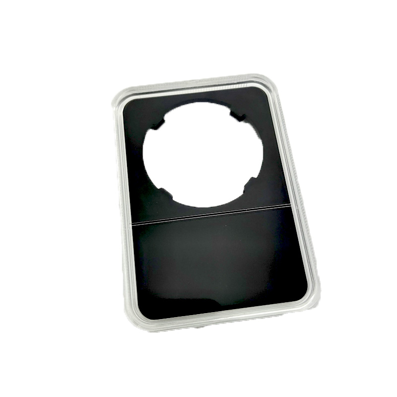 ! Black color 32mm 40mm Grade coin Slab Graded storage box case PP Inner pad DISPLY panda SLAB 1pcs a lot
