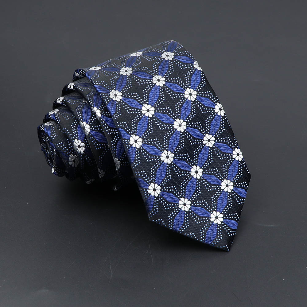 Tie Voor Mannen Klassieke Zakelijke Blauw Rood Plaid Stippen 6Cm Jacquard Stropdas Dagelijkse Slijtage Das Wedding Jurk Accessoires