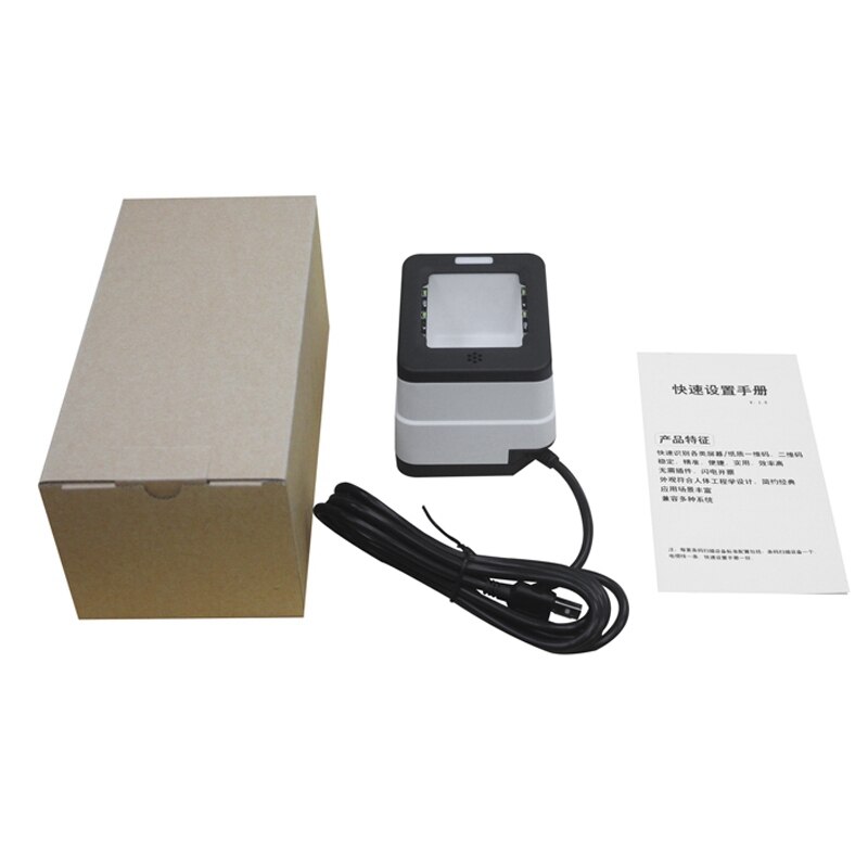 XT2001B USB / RS232 Bar Code Reader Portable Mobile Payment Box 1D / 2D Code Multifunction QR Reader Barcode Scanner