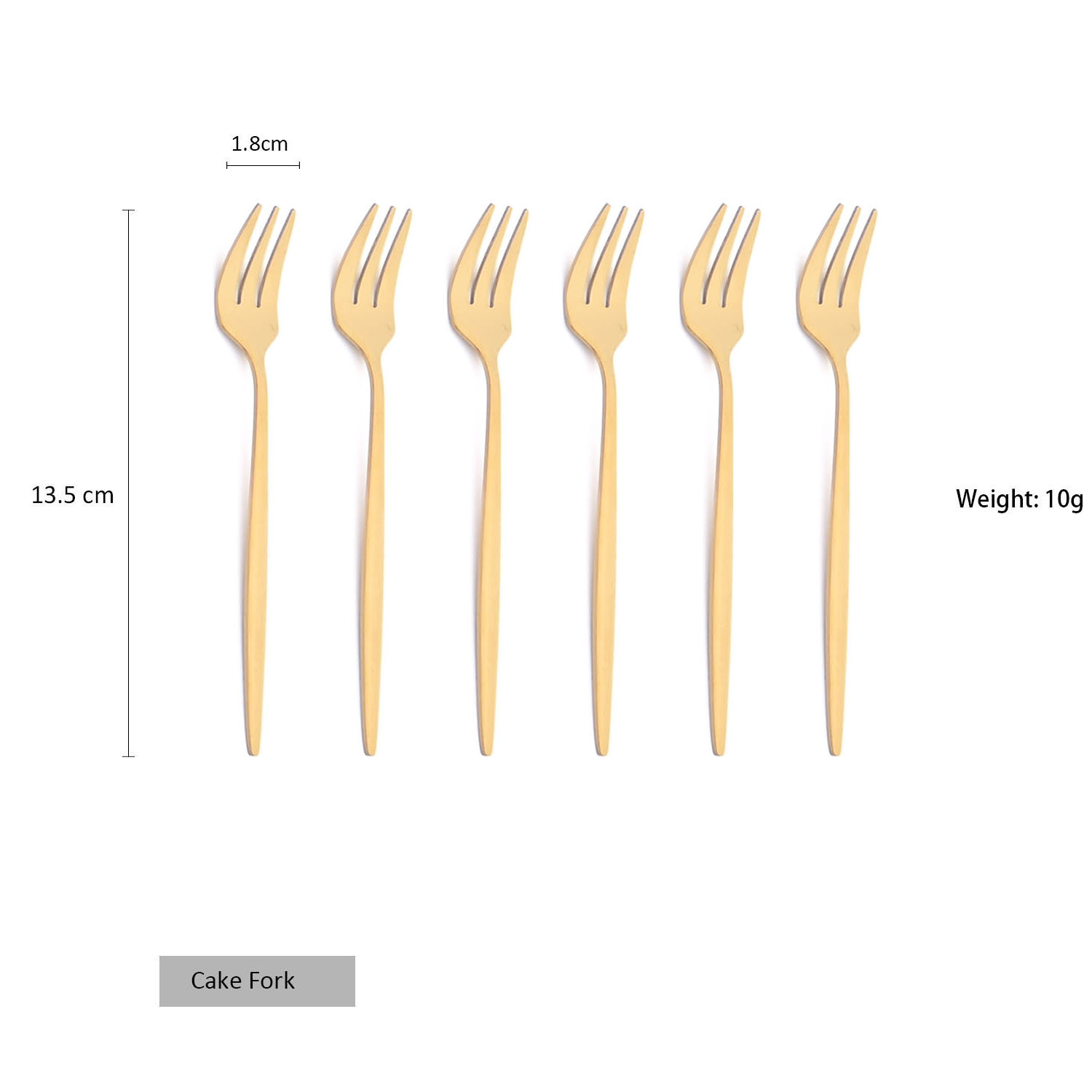 Juego de Mini tenedor para fruta, pastel, aperitivos, té de acero inoxidable, tenedor de fruta, tenedor de postre de arcoíris, tenedor pequeño dorado para ensalada, vajilla, 6 uds.: Verde