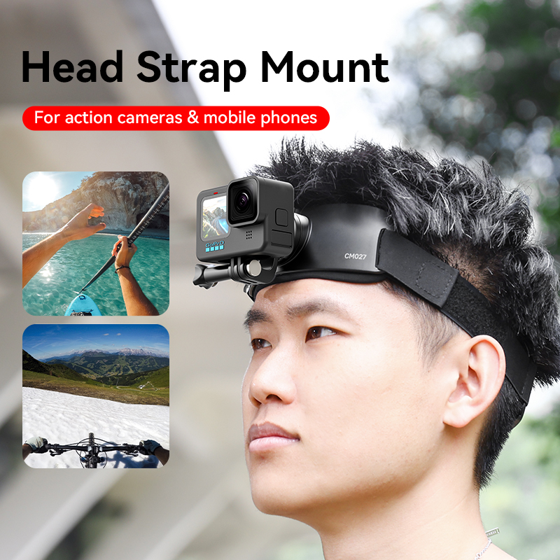 Ulanzi CM027 Soporte de correa para la cabeza/Correa para el pecho CM028 para cámaras de acción Gopro Insta360 DJI Teléfonos móviles Modos horizontales verticales