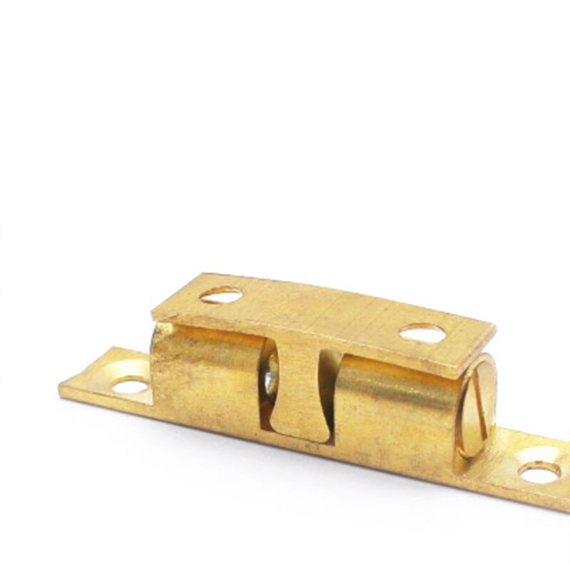 1 Set Door Lock Door Touch Latch Cabinets Interlock Switch Chassis Cabinet Spring Ball Locker Adjustable Brass Door Buckle