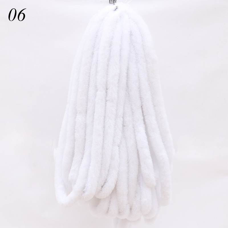 1M Kunstmatige Konijnenbont Lint Tapes Diy Kleding Naaien Pluizige Bekleding Trimmen Stof Woondecoratie Faux Bont Naaien Kostuum cra: 06