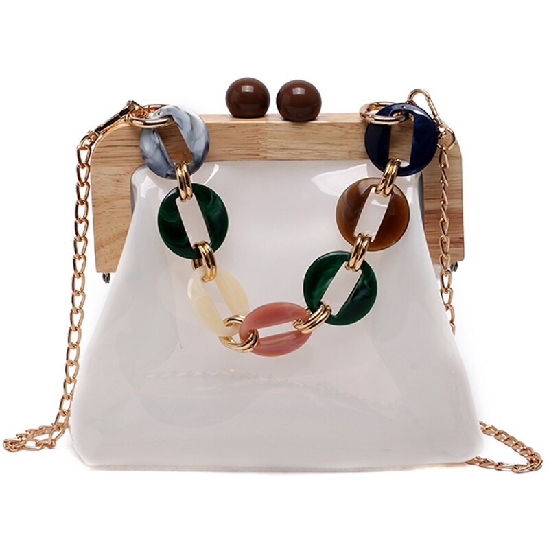 Transparente jelly tote bag 2020 verão novo de alta qualidade pvc designer feminina bolsa de viagem corrente ombro saco do mensageiro