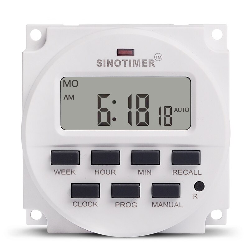 LCD Digital Display 7 Days Programmable Timers Switch 12V 24V 110V 220V AC DC Weekly Hour Minute Control Timer With Countdown