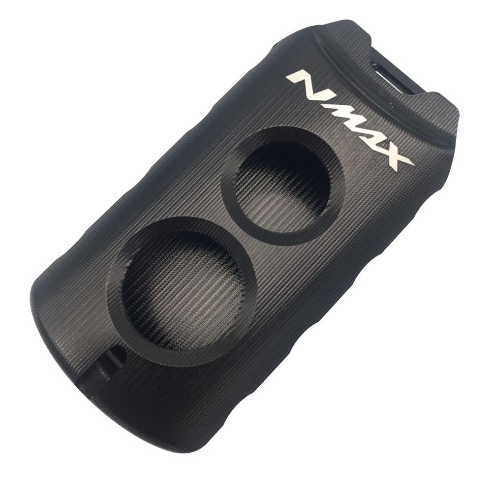 Cubierta de tapa protectora de llave nmax xmax nvx modificada para motocicleta, funda de llavero remota para Yamaha nmax xmax aerox: Black nmax