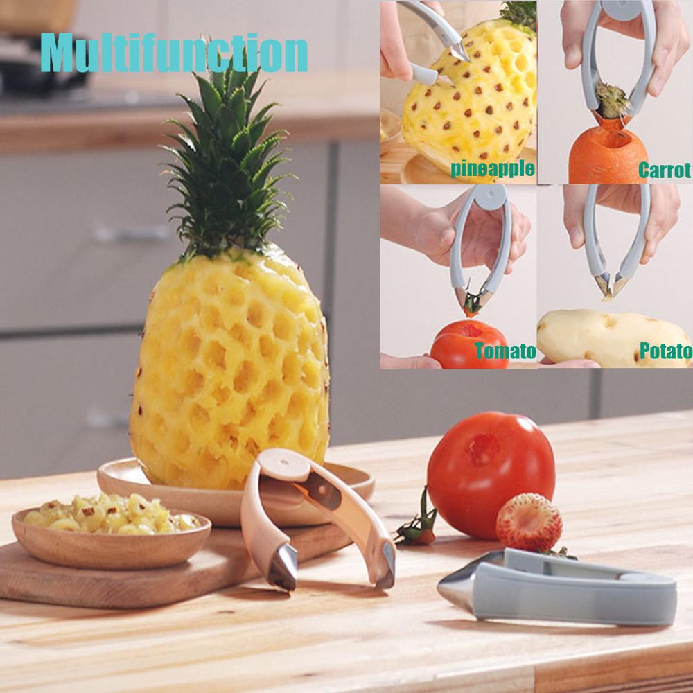 Multifunctionele ananassnijder, tomatenbladstelenverwijderaar, pincet, keukengereedschap, aardbeienschilmachine, snijmachine