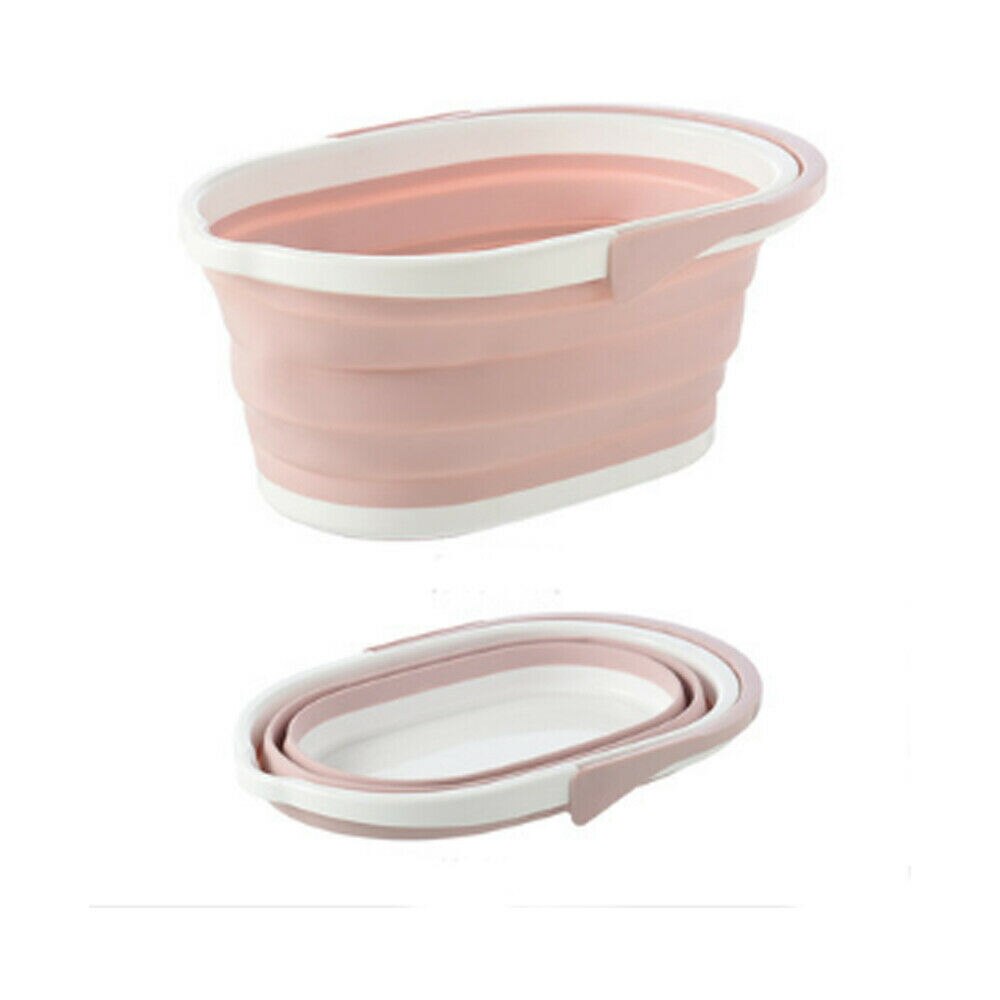 Dobrável Portátil De Plástico Flexível Fácil Magia Mop Chão Balde Grande Capacidade de Limpeza Doméstica Ferramentas Acessórios Baldes: ROXO