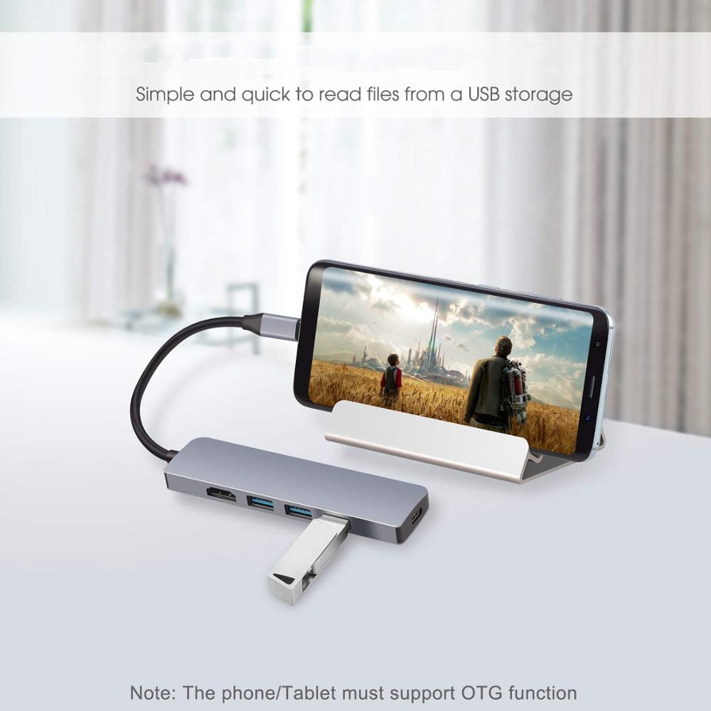 Usb Hub C Hub Adapter Usb C Naar Usb 3.0 Hdmi-Compatibel Dock Voor Macbook Pro Voor Nintendo Switch USB-C Type C 3.0 Splitter