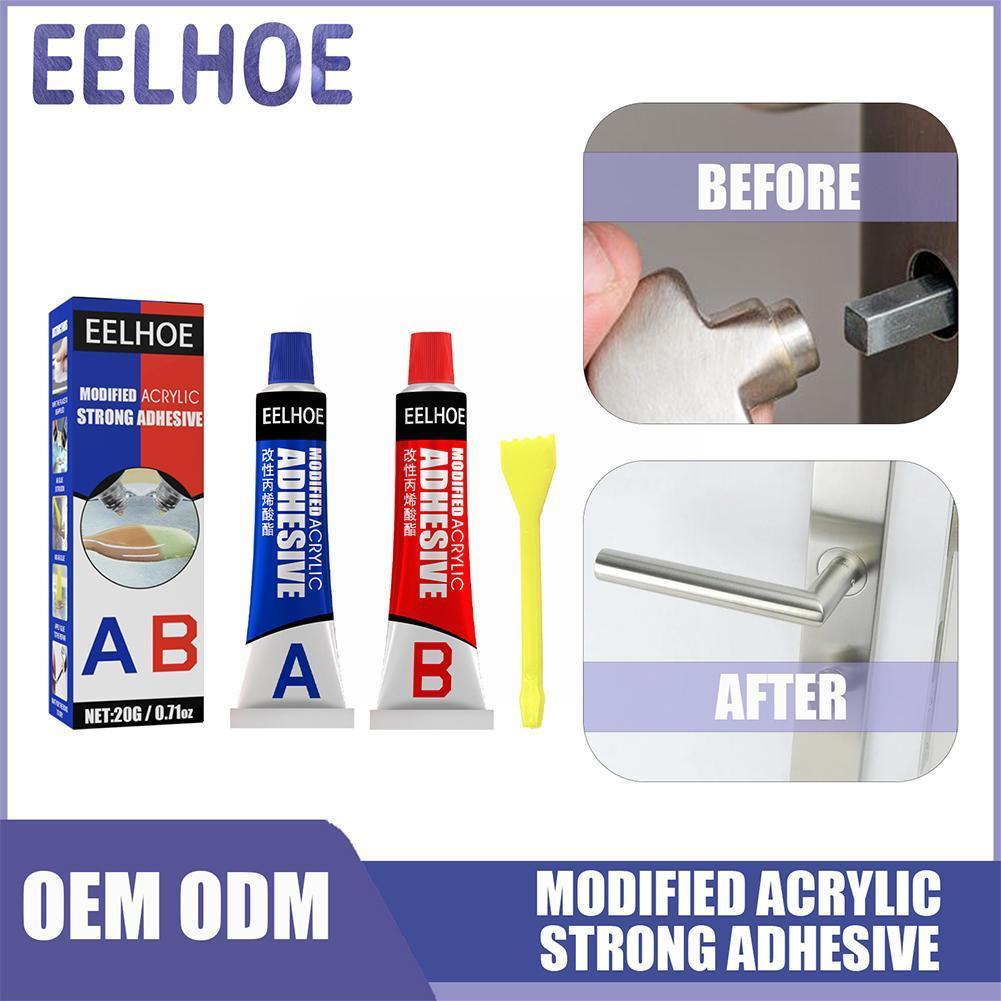 20g Ab Metal Repairing Adhesive Super Glue Iron Steel Special Auto Glue Plugging Welding Leakage Water Radiator T0t4