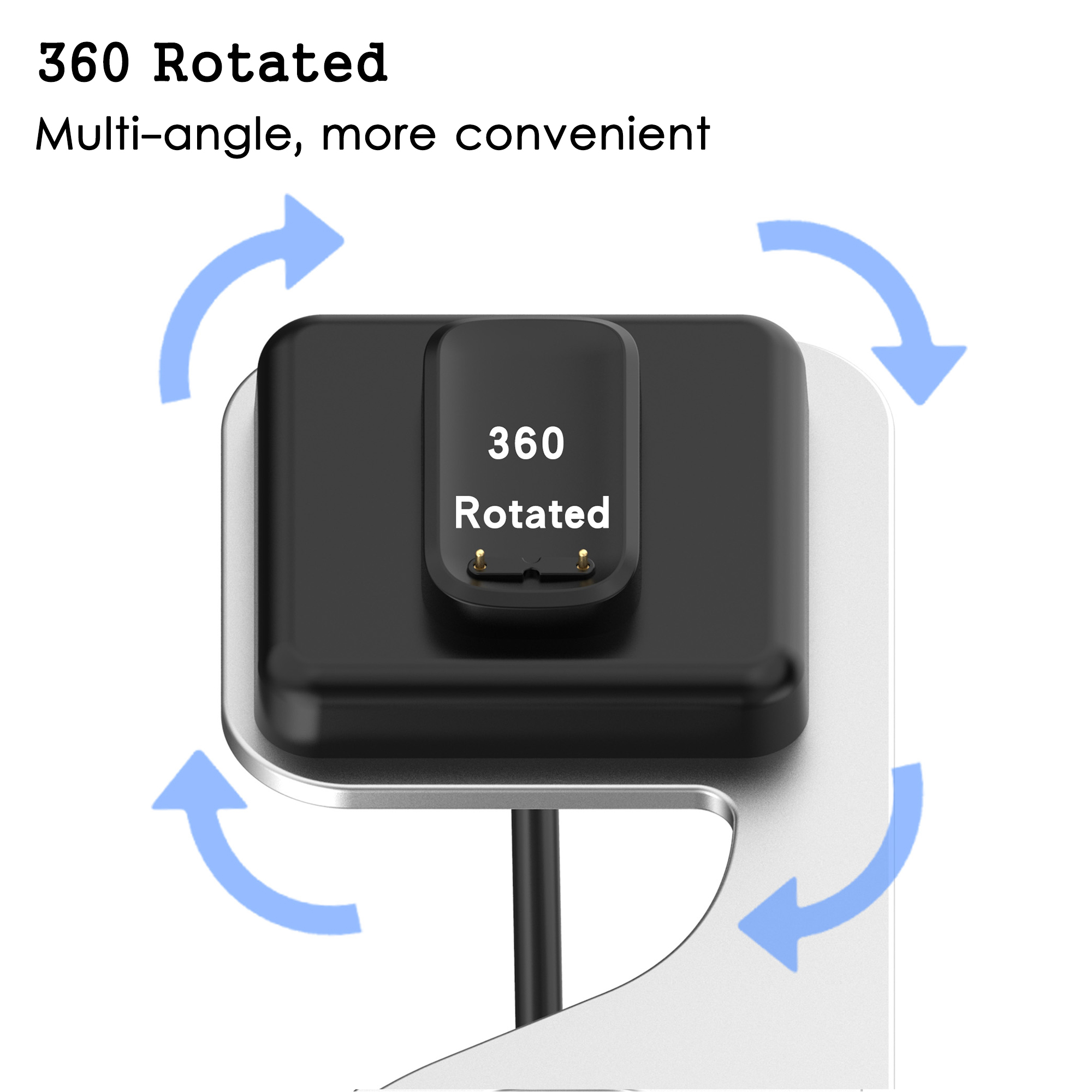 Oplader dock til fitbit charge 5 ladekabel holder base til fitbit luxe usb magnetisk trådløs adapter ur tilbehør