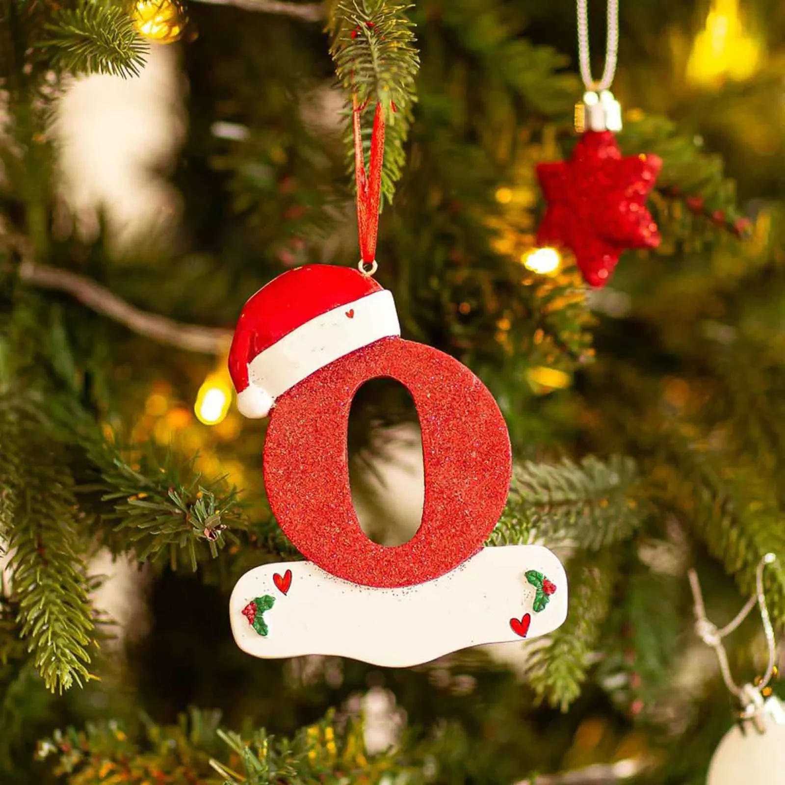 Christmas Tree Decoration Letter Pendant 26 Letters Home acrylic DIY Pendant Xmas Year Decor Ornament navidad
