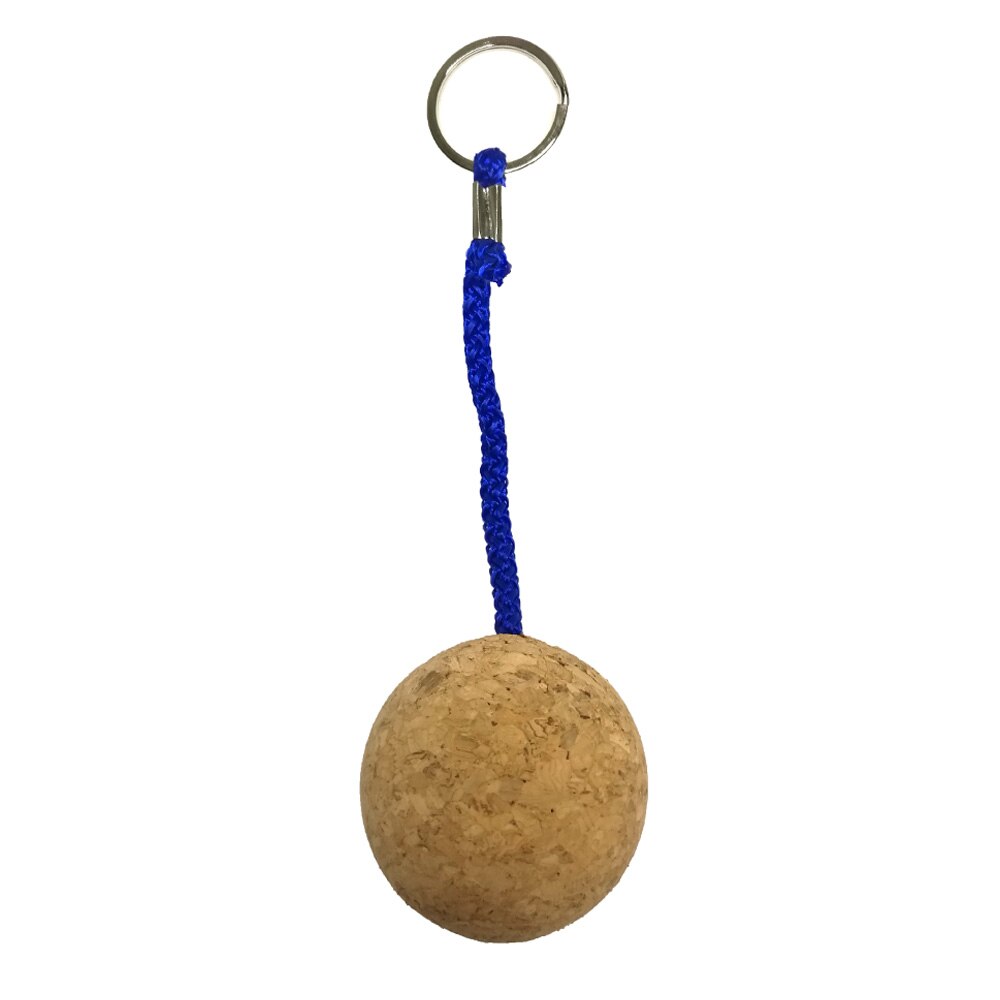 3.5Cm 5Cm Drijvende Kurk Bal Sleutelhanger Sleutelhanger Sleutelhanger Key Ring Voor Marine Zeilboot Kano Kajak Duiken zwemmen