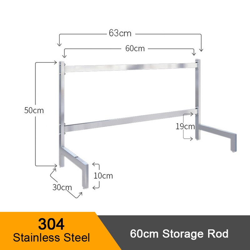 304 Roestvrijstalen Keuken Plank Rack Drogen Drain Opslag Houders Keuken Schaaltje Bestek Cup Afvoer Rack Keuken Organizer
